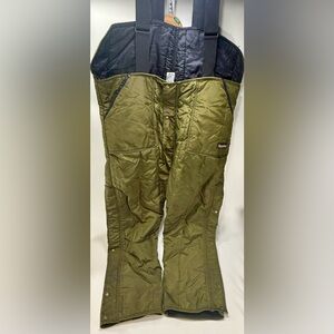 VTG RefrigiWear Insulated Bib Overalls Men 3XL Green Style 345 Iron-Tuff USA